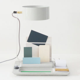 Back-to-Basic desk lamp / concrete grey